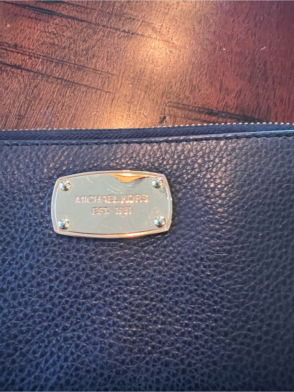 Michael Kors Jet Set zip-around wallet Black